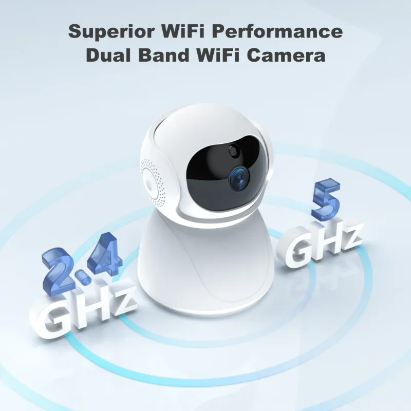 Wireless Camera 5Ghz 2.4G Dual-Band 1080P WiFi Wireless Auto Tracking Baby Monitor PTZ Security Surveillance Mini Camera
Wireless Camera 5Ghz 2.4G Dual-Band 1080P WiFi Wireless Auto Tracking Baby Monitor PTZ Security Surveillance Mini Camera