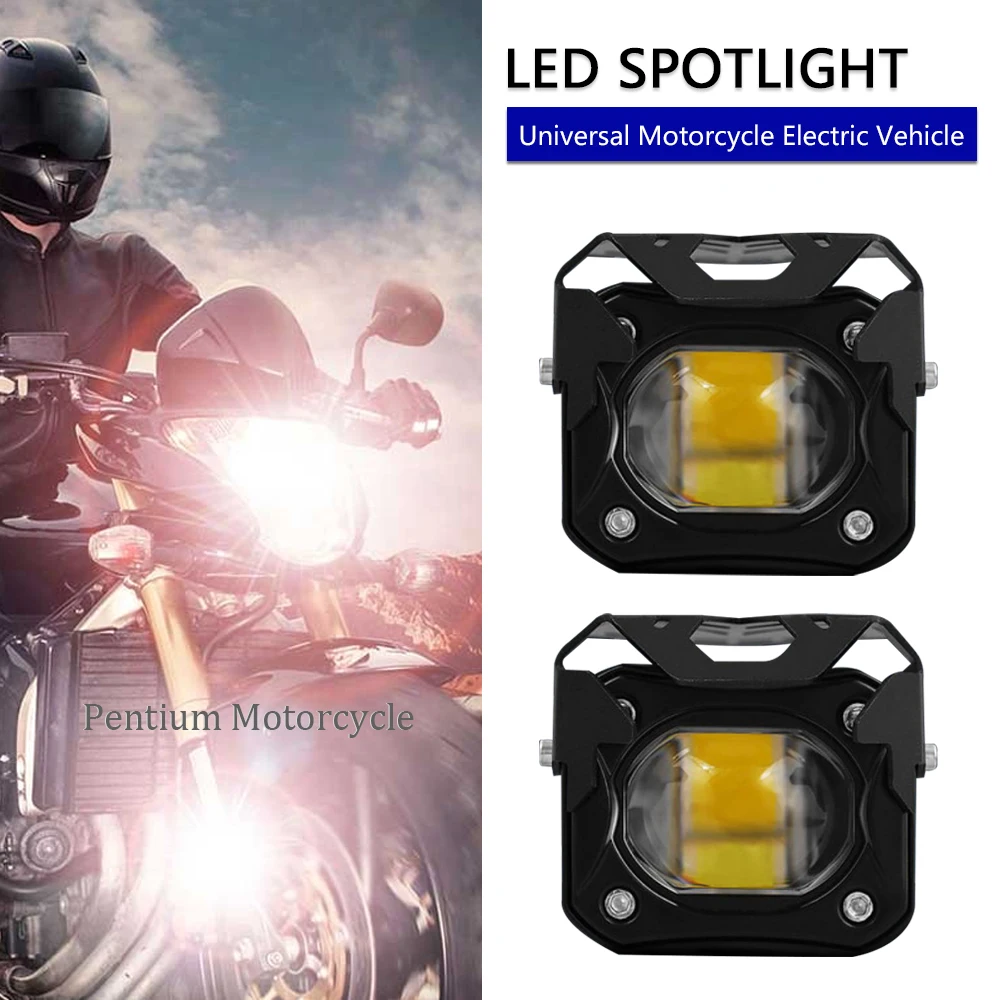 Motorcycle LED Headlight Projector Lens Universal Dual Color Car ATV Scooter Driving Foglight Auxiliary Spotlight Lamp
Motorcycle LED Headlight Projector Lens Universal Dual Color Car ATV Scooter Driving Foglight Auxiliary Spotlight Lamp