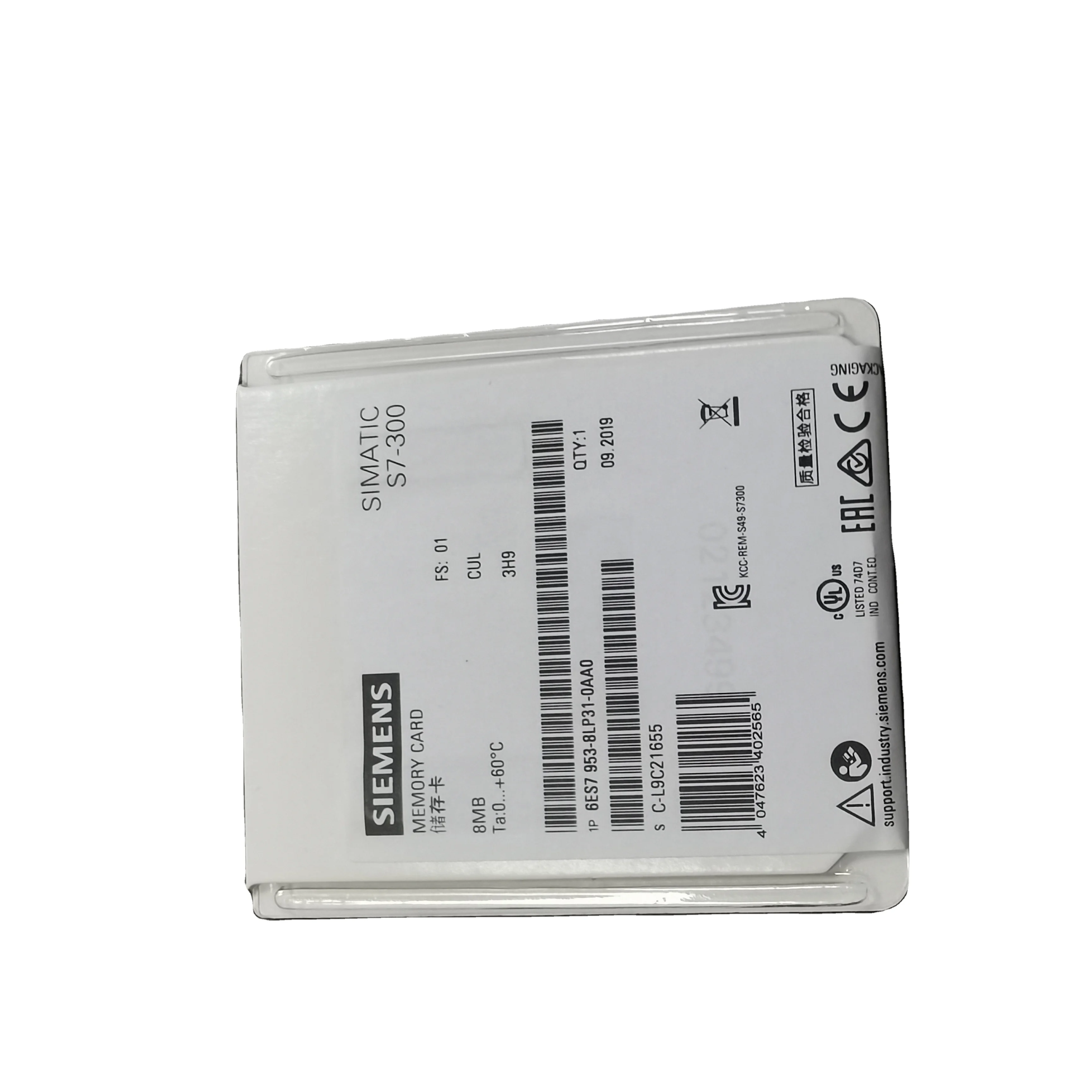 6ES7953-8LP31-0AA0 S7-300 953-8LP31 карта памяти PLC MMC карта 6ES7 953-8LP31-0AA0
6ES7953-8LP31-0AA0 S7-300 953-8LP31 карта памяти PLC MMC карта 6ES7 953-8LP31-0AA0