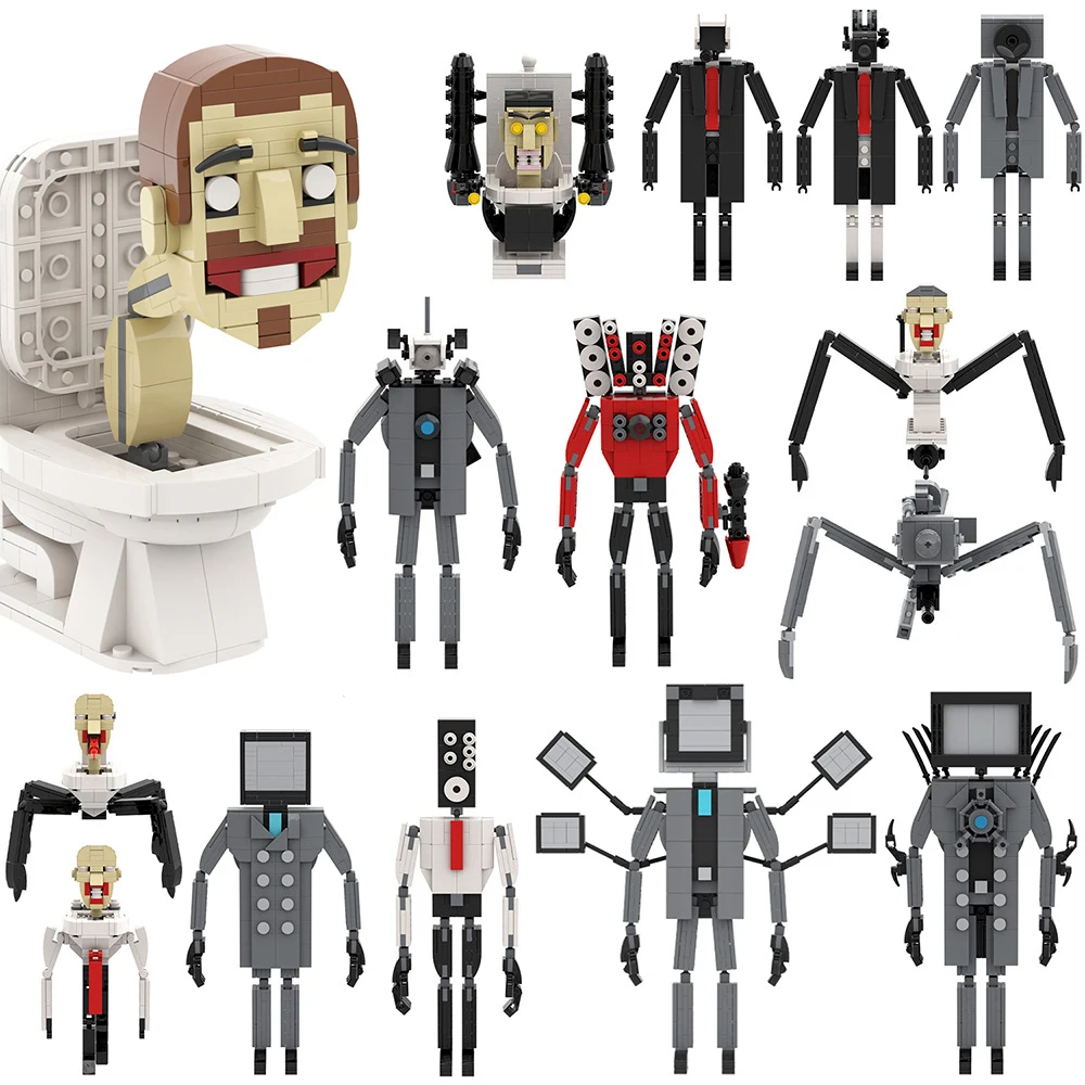 Конструктор MOC Skibidi унитаз мужчина vs монитор аудио и камера человек ТВ игрушки для детей рождественские подарки на день рождения паук
Конструктор MOC Skibidi унитаз мужчина vs монитор аудио и камера человек ТВ игрушки для детей рождественские подарки на день рождения паук
