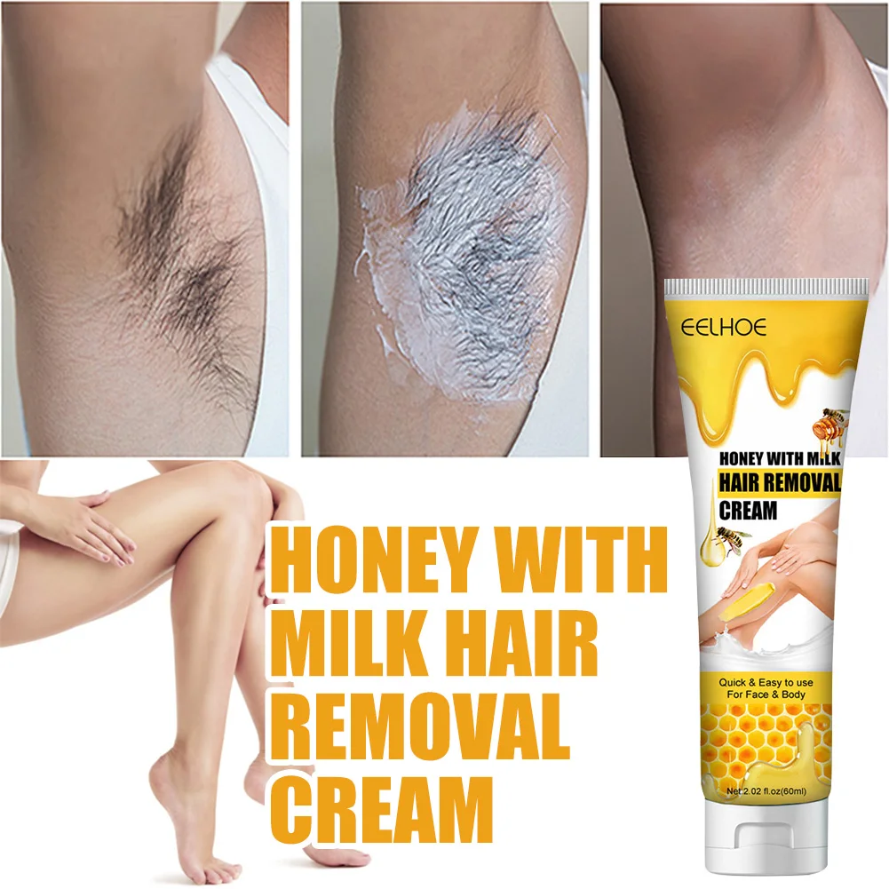 60ml Honey & Milk Hair Removal Cream Natural Painless Hair Removal Paste Armpit Leg Arm Hair Remover Body Care
60ml Honey & Milk Hair Removal Cream Natural Painless Hair Removal Paste Armpit Leg Arm Hair Remover Body Care