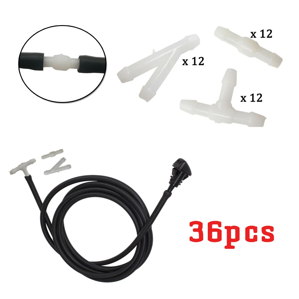 36pcs Windshield Wiper Tube T/Y/I Type Splitter Windshield Washer Hose Connector Universal Adjustment Car Windshiled Wiper Tube
36pcs Windshield Wiper Tube T/Y/I Type Splitter Windshield Washer Hose Connector Universal Adjustment Car Windshiled Wiper Tube