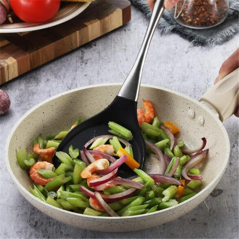 Household Stainless Steel And Silicone Spatula Nonstick Cooking Hollow Spatula Shovel Dedicated Hollow Handle High Temperature
Household Stainless Steel And Silicone Spatula Nonstick Cooking Hollow Spatula Shovel Dedicated Hollow Handle High Temperature