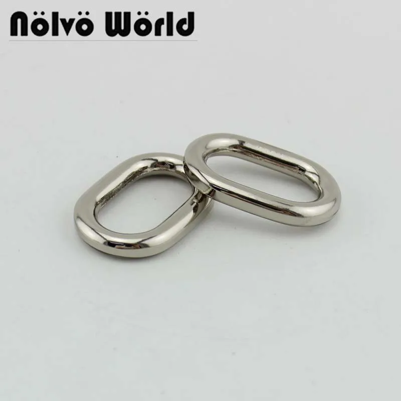 30pcs 5 colors 5.5mm thick 25X14mm 1 inch nickle Metal ring for bag strap,Welded Silver Plated Oval Ring Webbing Strap
30pcs 5 colors 5.5mm thick 25X14mm 1 inch nickle Metal ring for bag strap,Welded Silver Plated Oval Ring Webbing Strap