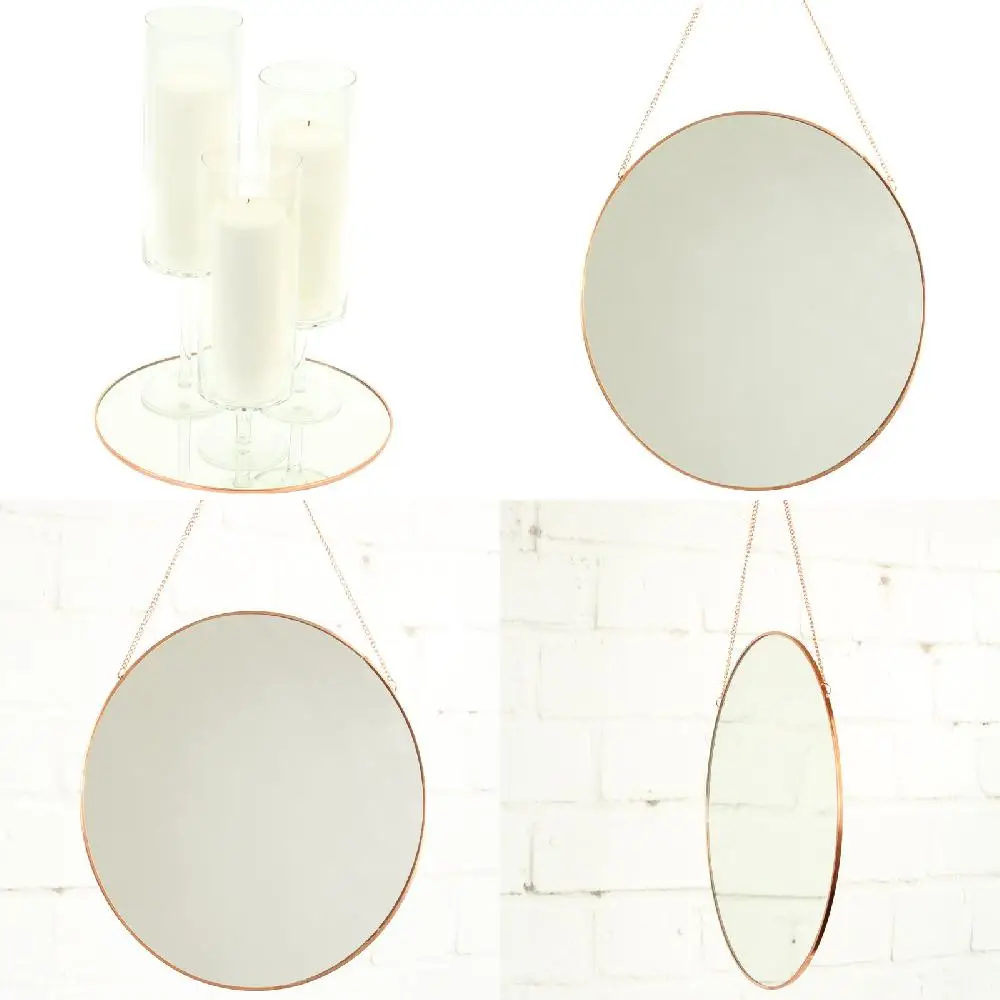 Gorgeous Rose Gold 12 Inch Detachable Chain Hanging Round Mirror - Perfect for Your Home Decor!
Gorgeous Rose Gold 12 Inch Detachable Chain Hanging Round Mirror - Perfect for Your Home Decor!