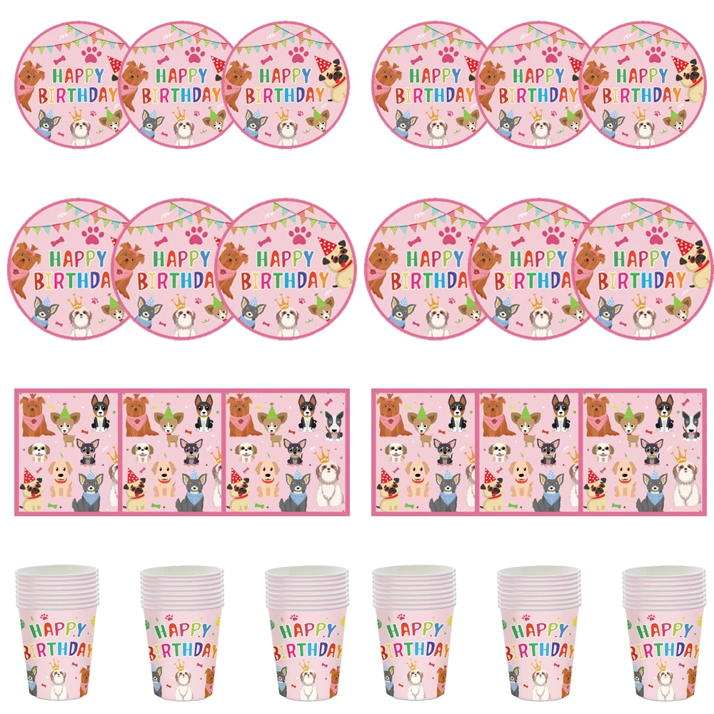 Pink Dog Sets Birthday Party Decoration Shower Tableware Supplies Tablecloth Balloon Cake Topper Straw
Pink Dog Sets Birthday Party Decoration Shower Tableware Supplies Tablecloth Balloon Cake Topper Straw