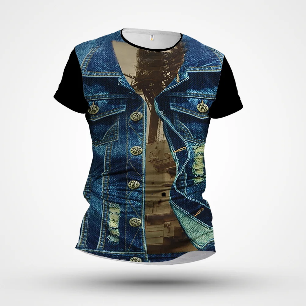 2023 Funny blue denim T shirt Men Skeleton tshirt Punk Rock Tshirt leather jacket T-shirts 3d Print T-shirt Vintage Men Clothing
2023 Funny blue denim T shirt Men Skeleton tshirt Punk Rock Tshirt leather jacket T-shirts 3d Print T-shirt Vintage Men Clothing