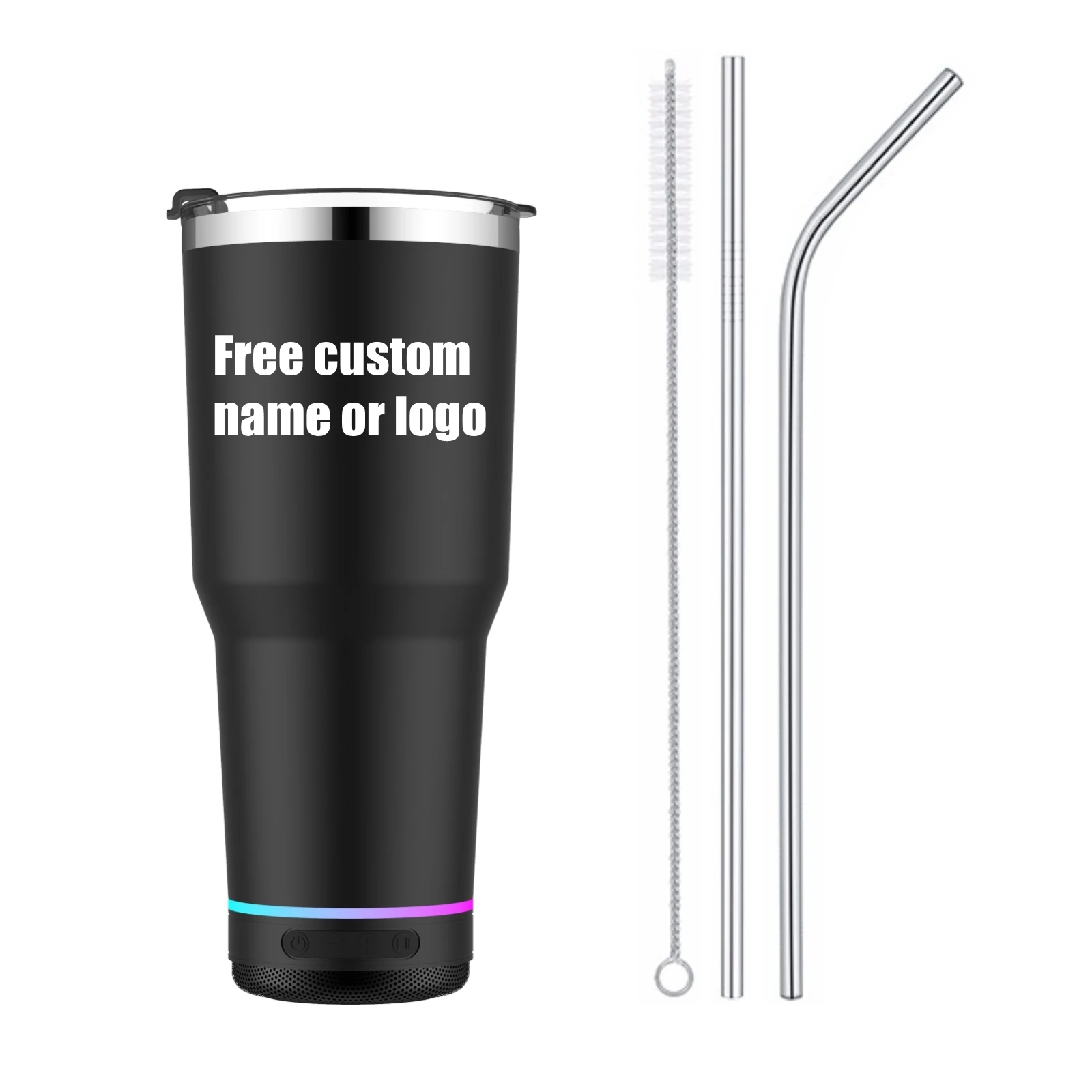 30oz Travel Music Tumble Speaker Water Bottle USB Termos Coffee Mug Water Cup Stainless Steel Thermos Free Custom name
30oz Travel Music Tumble Speaker Water Bottle USB Termos Coffee Mug Water Cup Stainless Steel Thermos Free Custom name