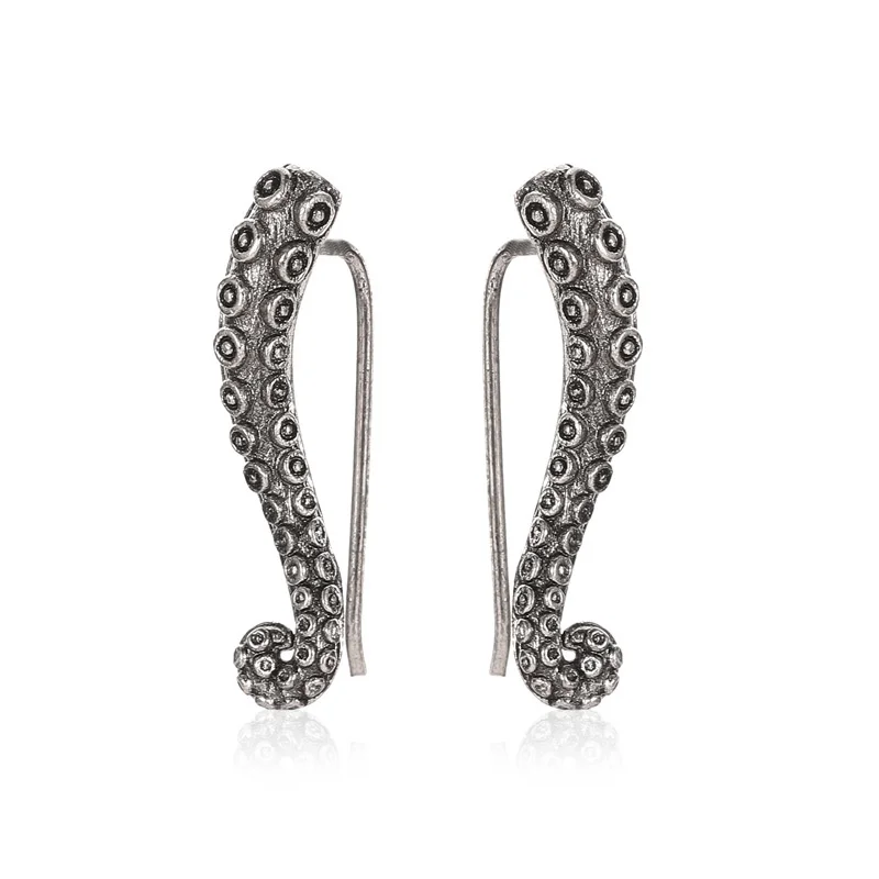 Fashion Funny Octopus Beard Earrings Personalized Antique Silver Metal Animal Earrings Female Creative Trend Punk Earrings 2023
Fashion Funny Octopus Beard Earrings Personalized Antique Silver Metal Animal Earrings Female Creative Trend Punk Earrings 2023