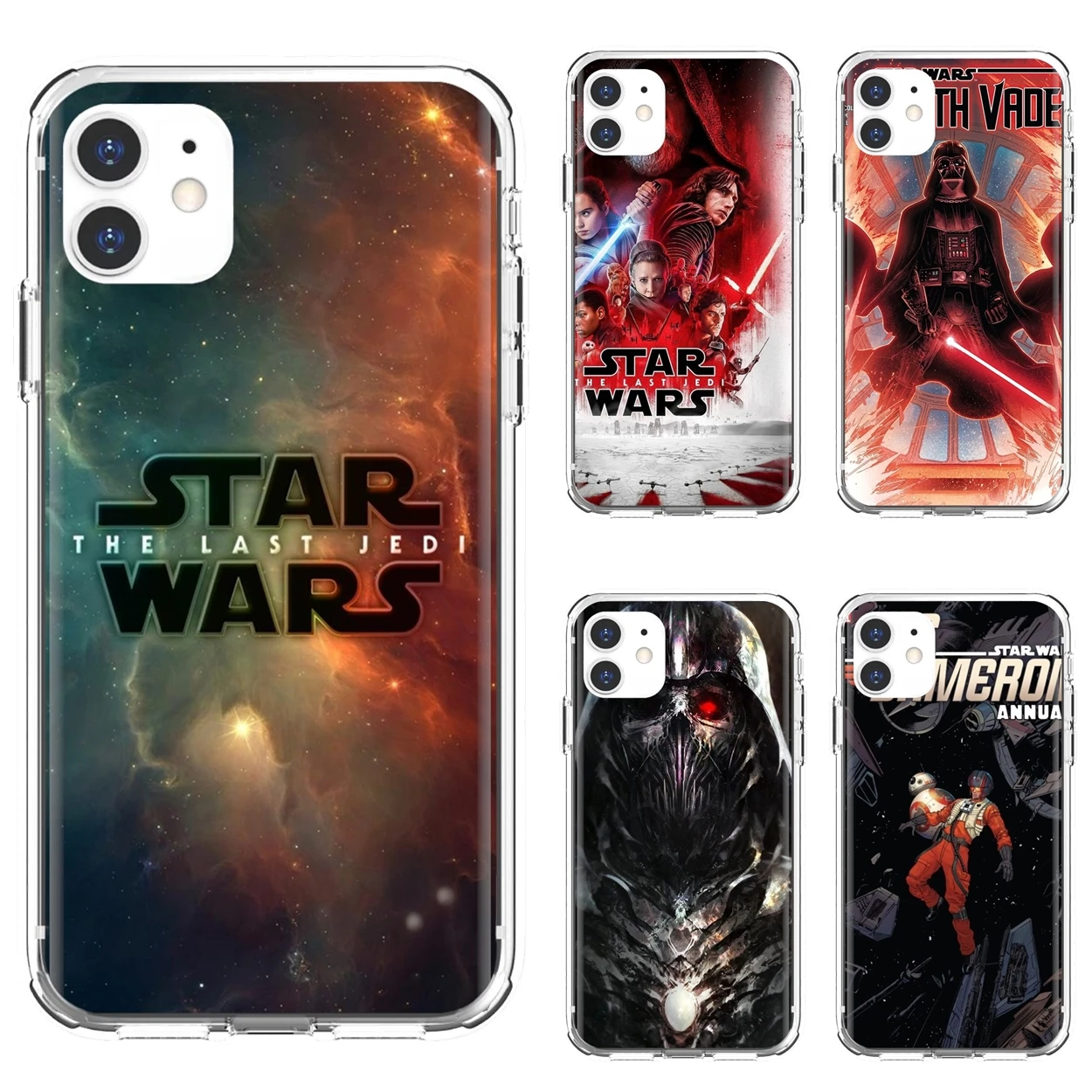 For iPhone 10 11 12 13 Mini Pro 4S 5S SE 5C 6 6S 7 8 X XR XS Plus Max 2020 star wars BB8 R2D2 darth vader soldier Soft Skin Case
For iPhone 10 11 12 13 Mini Pro 4S 5S SE 5C 6 6S 7 8 X XR XS Plus Max 2020 star wars BB8 R2D2 darth vader soldier Soft Skin Case