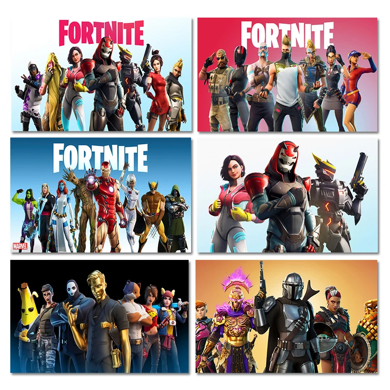 Игровой постер Marvel Fortnite Мстители супергерой инор человек Боба Фетт настенная