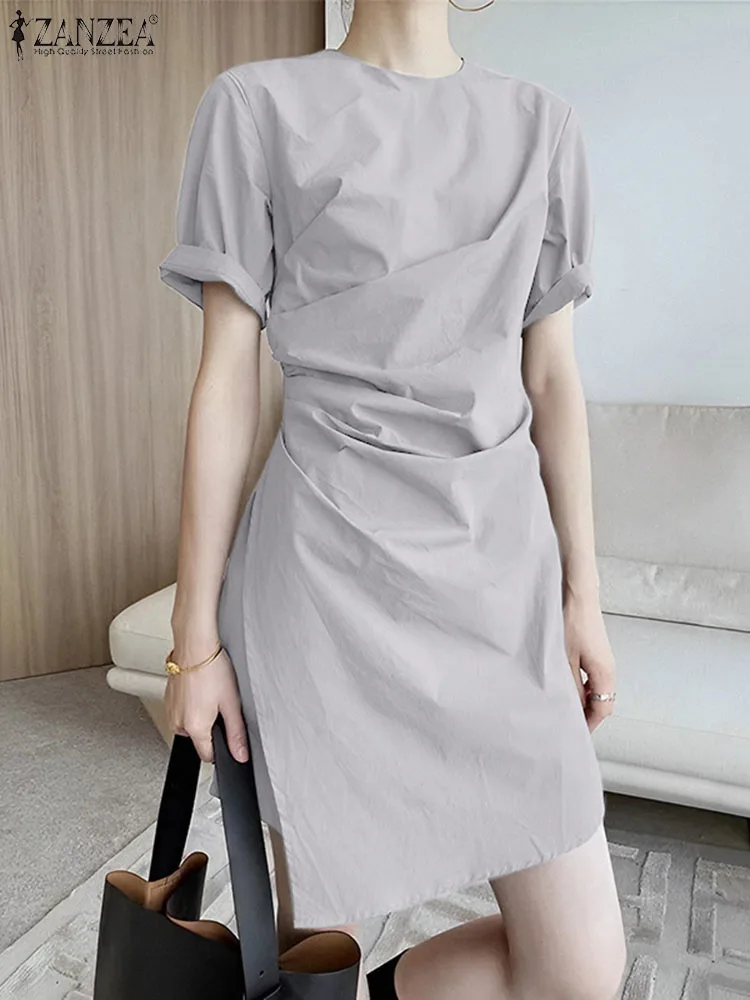 ZANZEA Korean Fashion Dress Woman Half Sleeve O-Neck Vestidos Summer Casual Knee Length Robe Elegant OL Work Sundress Oversized
ZANZEA Korean Fashion Dress Woman Half Sleeve O-Neck Vestidos Summer Casual Knee Length Robe Elegant OL Work Sundress Oversized