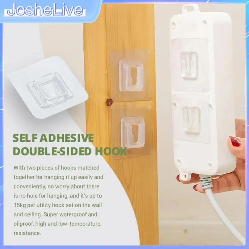 Wall Hooks Double-sided Adhesive Multi-Purpose Hook Invisible Strong Sucker Storage Holder for Kitchen Bathroom Living Room
Wall Hooks Double-sided Adhesive Multi-Purpose Hook Invisible Strong Sucker Storage Holder for Kitchen Bathroom Living Room