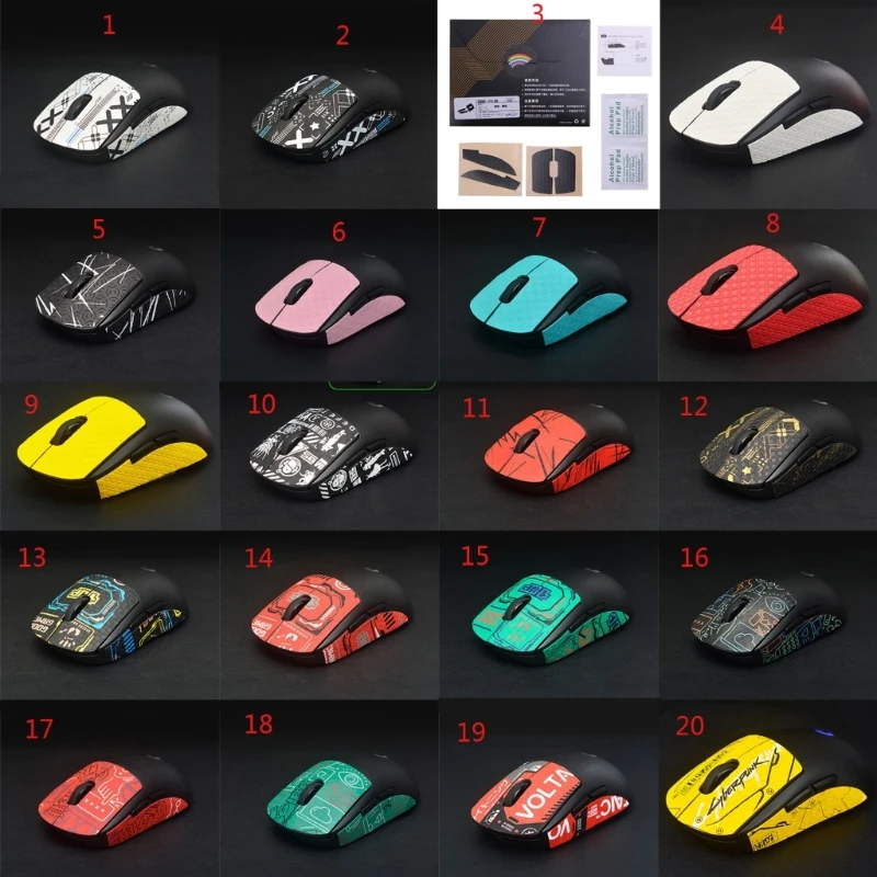 896F 1 Set Non-Slip Mouse Skin Side Sticker Suck Sweat Grip Tape Lizard Skin for Logitech GPRO Wireless GPW Mouse Stickers
896F 1 Set Non-Slip Mouse Skin Side Sticker Suck Sweat Grip Tape Lizard Skin for Logitech GPRO Wireless GPW Mouse Stickers