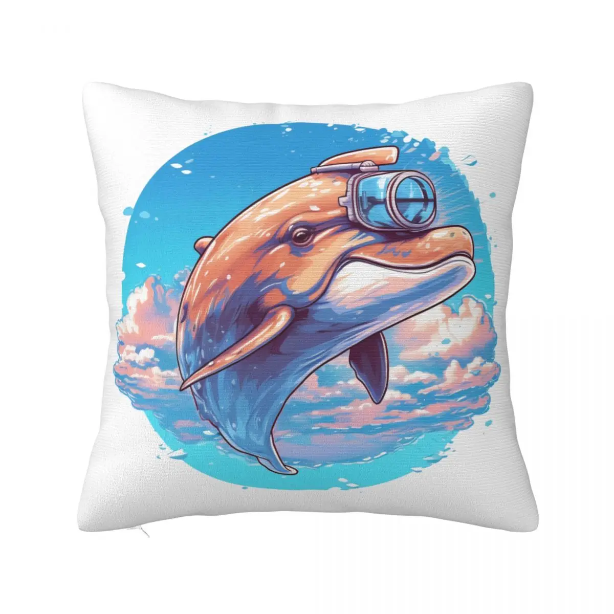 Dolphin Pillow Case Sky Scape Vector Graphic Cushion Zipper Pillowcase Summer Square Polyester Cover
Dolphin Pillow Case Sky Scape Vector Graphic Cushion Zipper Pillowcase Summer Square Polyester Cover