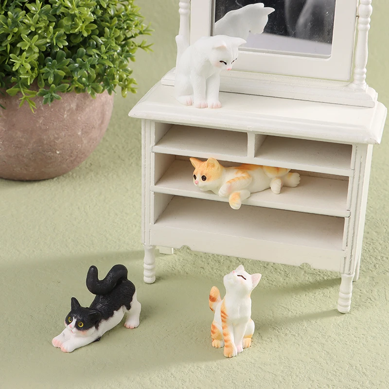 Ornament Mini Cat Home Decor Miniature Figurines Cute Kitten For Kids Baby Desktop Room Decoration Animal Resin Gift
Ornament Mini Cat Home Decor Miniature Figurines Cute Kitten For Kids Baby Desktop Room Decoration Animal Resin Gift