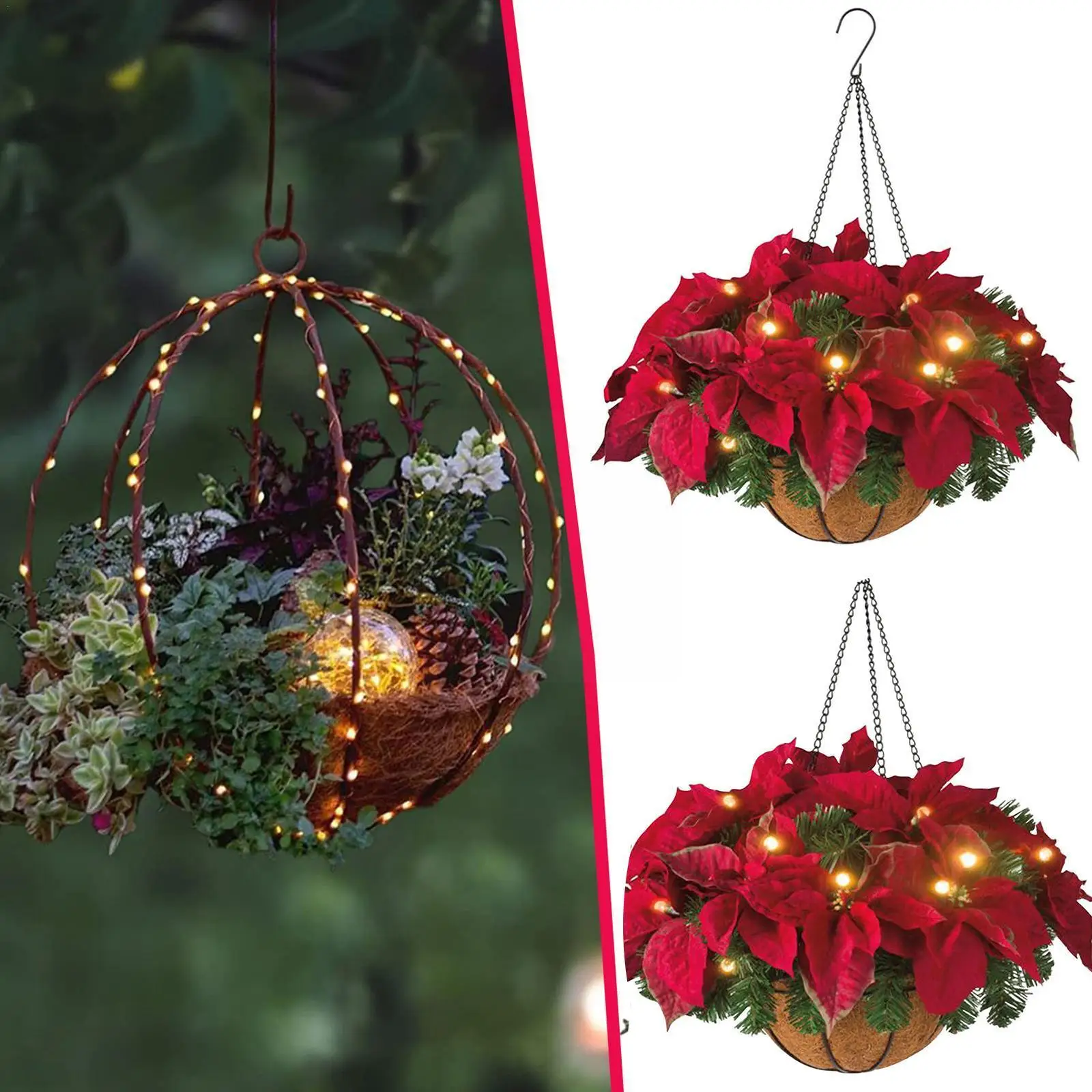 Diy Christmas Hanging Basket Wreath Handmade Durable Novelty Outdoor Decoration Indoor Decoration Vivid Garlands Xmas K3r0
Diy Christmas Hanging Basket Wreath Handmade Durable Novelty Outdoor Decoration Indoor Decoration Vivid Garlands Xmas K3r0