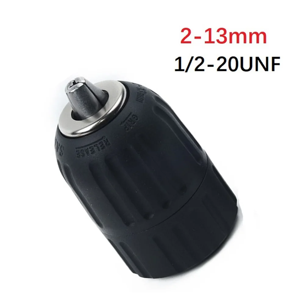 Keyless Drill Chuck 1/2-20UNF Mount 2-13mm Self-tighten For Professional Grade DC AC Rotary Hammer Drills Power Tool Accessories
Keyless Drill Chuck 1/2-20UNF Mount 2-13mm Self-tighten For Professional Grade DC AC Rotary Hammer Drills Power Tool Accessories