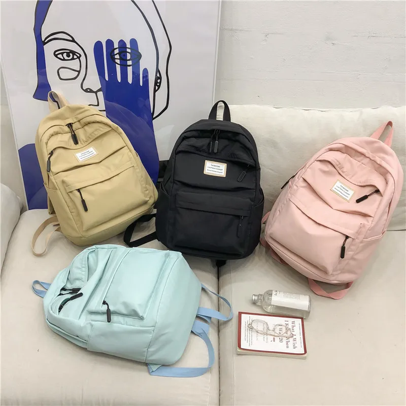 Waterproof Nylon Women Backpack Female Korean Travel Bag Large Capacity Backpack Teenage Girl School Bags 
Waterproof Nylon Women Backpack Female Korean Travel Bag Large Capacity Backpack Teenage Girl School Bags