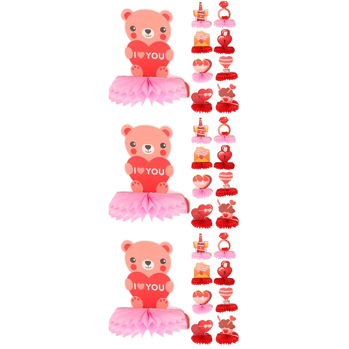 27 Pcs Valentine Honeycomb Table Decoration Festive Honeycomb Decoration Photo Props
27 Pcs Valentine Honeycomb Table Decoration Festive Honeycomb Decoration Photo Props