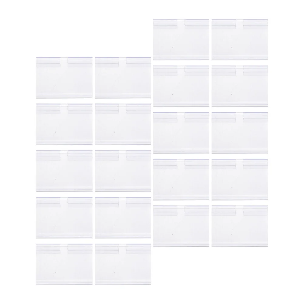 60 Pcs Label Price Holders Tag Showing Stand Sign Mini Clips Acrylic Retail Rack Pvc Clear Shelves
60 Pcs Label Price Holders Tag Showing Stand Sign Mini Clips Acrylic Retail Rack Pvc Clear Shelves