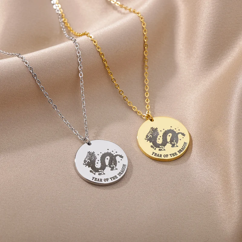Animal Dragon Snake Zodiac Sign Necklace For Women Sliver Color Chains Chinese Rabbit Horse Tiger Choker Necklace Jewelry
Animal Dragon Snake Zodiac Sign Necklace For Women Sliver Color Chains Chinese Rabbit Horse Tiger Choker Necklace Jewelry