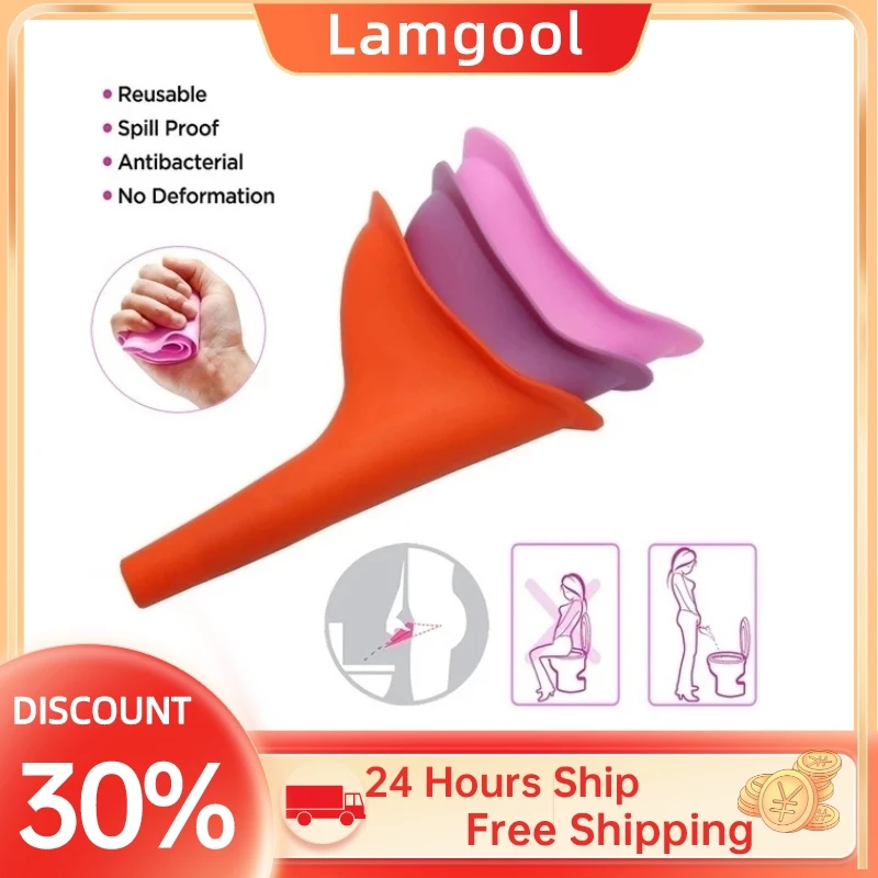 

High Quality Portable Women Camping Urine Device Funnel Urinal Female Travel Urination Toilet Women Stand Up &amp Pee Soft