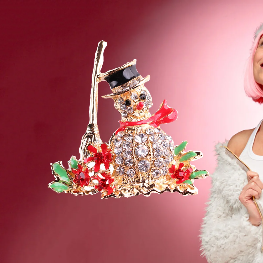 1pc Christmas Snowman Brooches Rhinestones Brooch Pin Jewelry Accessories for Shawl Scarf Hat Decoration 
1pc Christmas Snowman Brooches Rhinestones Brooch Pin Jewelry Accessories for Shawl Scarf Hat Decoration