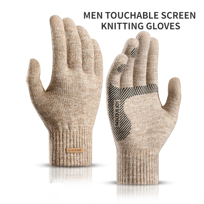 Winter Leisure Men's Knitting Wool Gloves Cold Proof Anti Slip Touch Screen Gloves Thickened Warm Gloves Elasticity
Winter Leisure Men's Knitting Wool Gloves Cold Proof Anti Slip Touch Screen Gloves Thickened Warm Gloves Elasticity