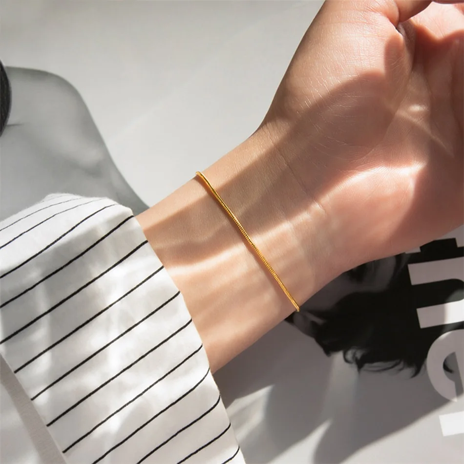 women's bracelet Hot Sale Stainless steel l Snake Chain Bracelet Fashion Jewelry For Men Women Stainless Steel Link Bracelet
women's bracelet Hot Sale Stainless steel l Snake Chain Bracelet Fashion Jewelry For Men Women Stainless Steel Link Bracelet