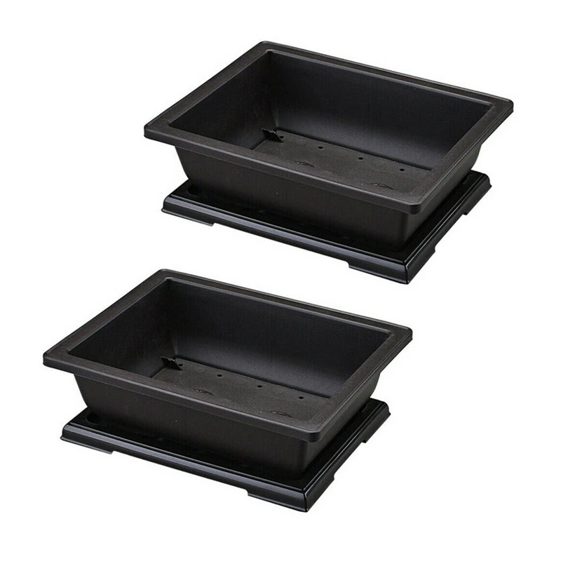 2X Large Flower Pot Rectangle Bonsai Nursery Planter Balcony Container 29X21X10.5Cm
2X Large Flower Pot Rectangle Bonsai Nursery Planter Balcony Container 29X21X10.5Cm