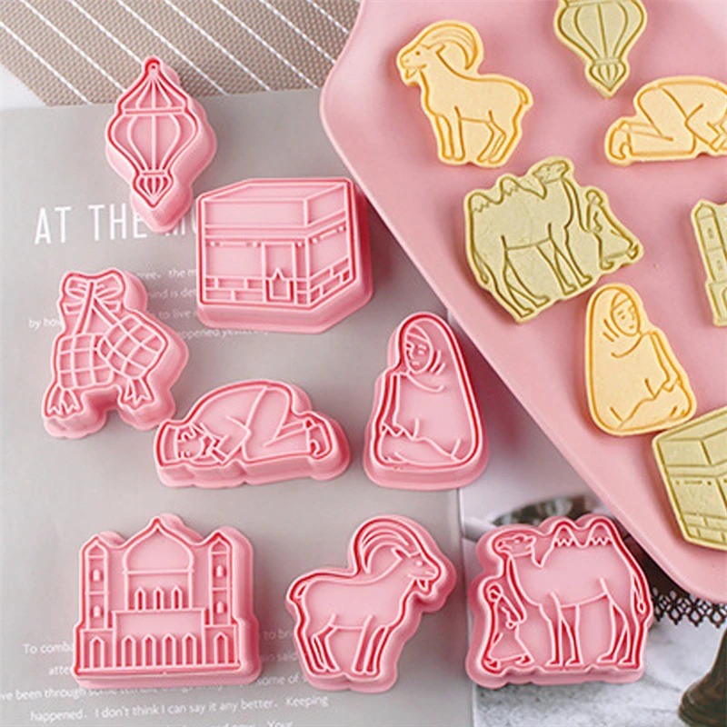 8Pcs Eid Mubarak Cookie Cutters Set Islamic Muslim Biscuit Mold Lantern Islamic Star Moon Fondant Chocolate Mould For Cake
8Pcs Eid Mubarak Cookie Cutters Set Islamic Muslim Biscuit Mold Lantern Islamic Star Moon Fondant Chocolate Mould For Cake