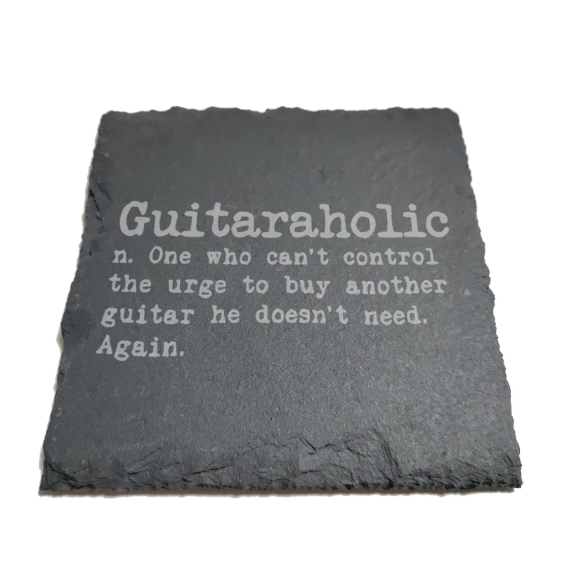 Guitaraholic Natural Rock Coasters Black Slate for Mug Water Cup Beer Wine Goblet J174
Guitaraholic Natural Rock Coasters Black Slate for Mug Water Cup Beer Wine Goblet J174