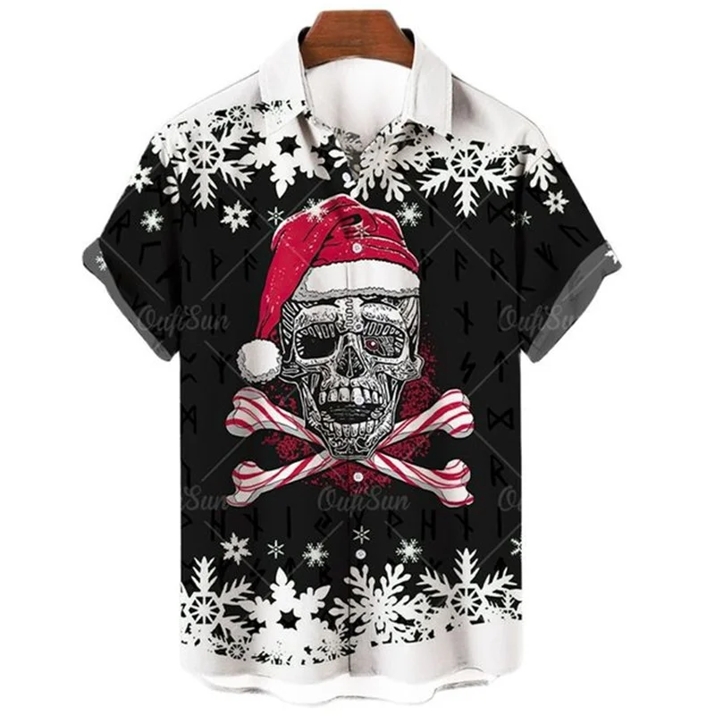 New Summer Men's Shirts Horror Christmas Skull Hip Hop Fun Novelty Abstract Image Print Fashion Casual Street Everyday Beachwear
New Summer Men's Shirts Horror Christmas Skull Hip Hop Fun Novelty Abstract Image Print Fashion Casual Street Everyday Beachwear