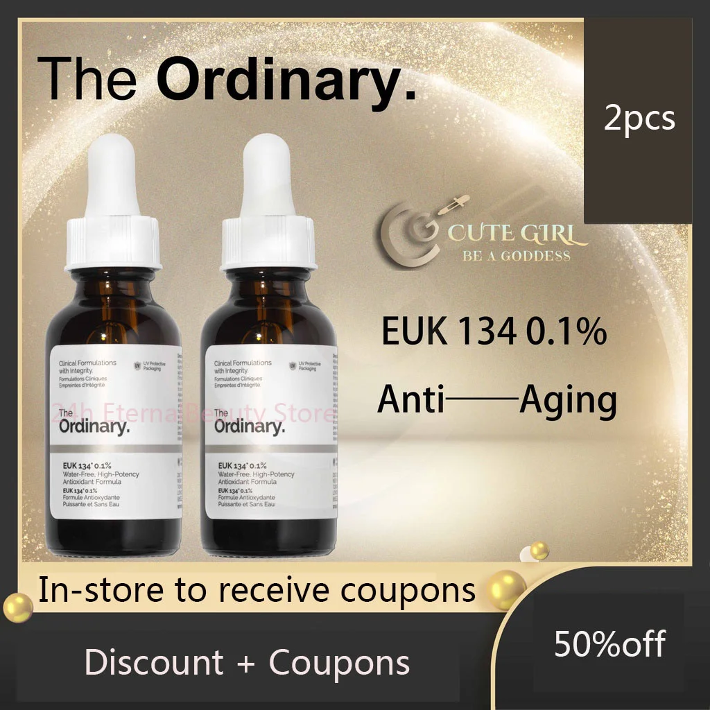 2pcsEUK134 0.1% Ordinary Water Free High Potency Antioxidant Formula Anti-oxidant Essence Brightening Facial Essence Face Beauty
2pcsEUK134 0.1% Ordinary Water Free High Potency Antioxidant Formula Anti-oxidant Essence Brightening Facial Essence Face Beauty
