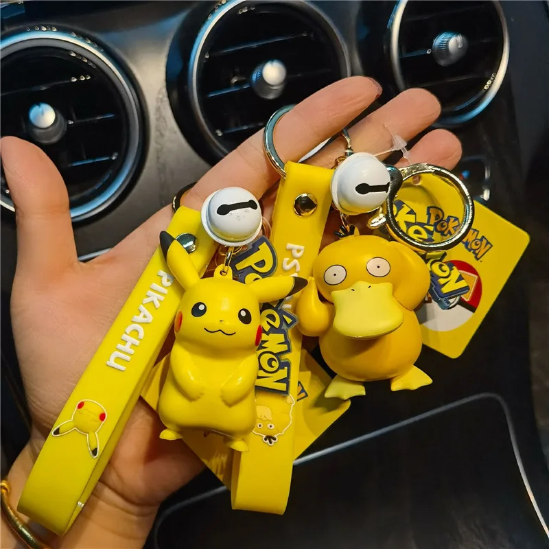 Pikachu Keychain Cute Men's and Women's Schoolbags Pendant Pokemon Ornaments Psyduck Kagini Turtle Tong Doll
Pikachu Keychain Cute Men's and Women's Schoolbags Pendant Pokemon Ornaments Psyduck Kagini Turtle Tong Doll