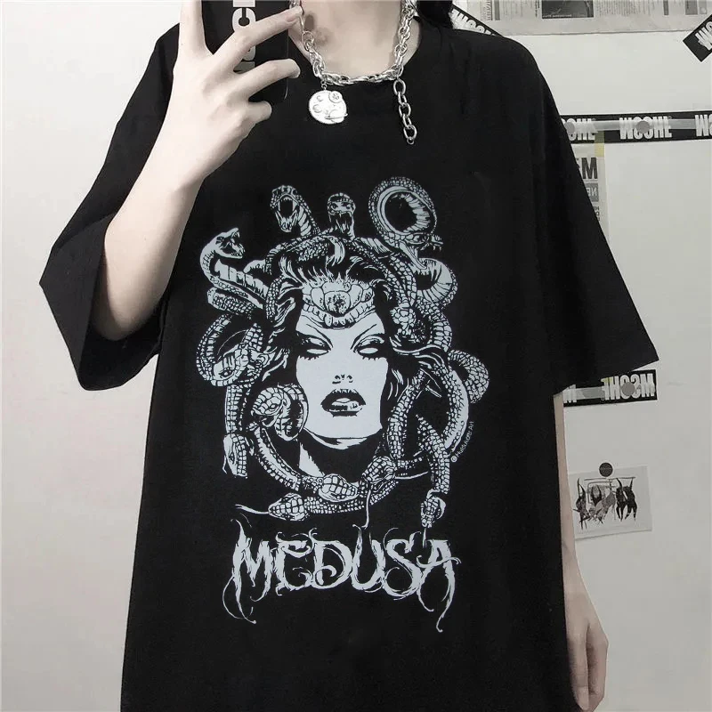 Oversize Tee Punk Gothic Dark Women Tshirts Black Graphic Clothes Kpop Harajuku Streetwear Femme T Shirt Hip Hop Short Sleeve
Oversize Tee Punk Gothic Dark Women Tshirts Black Graphic Clothes Kpop Harajuku Streetwear Femme T Shirt Hip Hop Short Sleeve