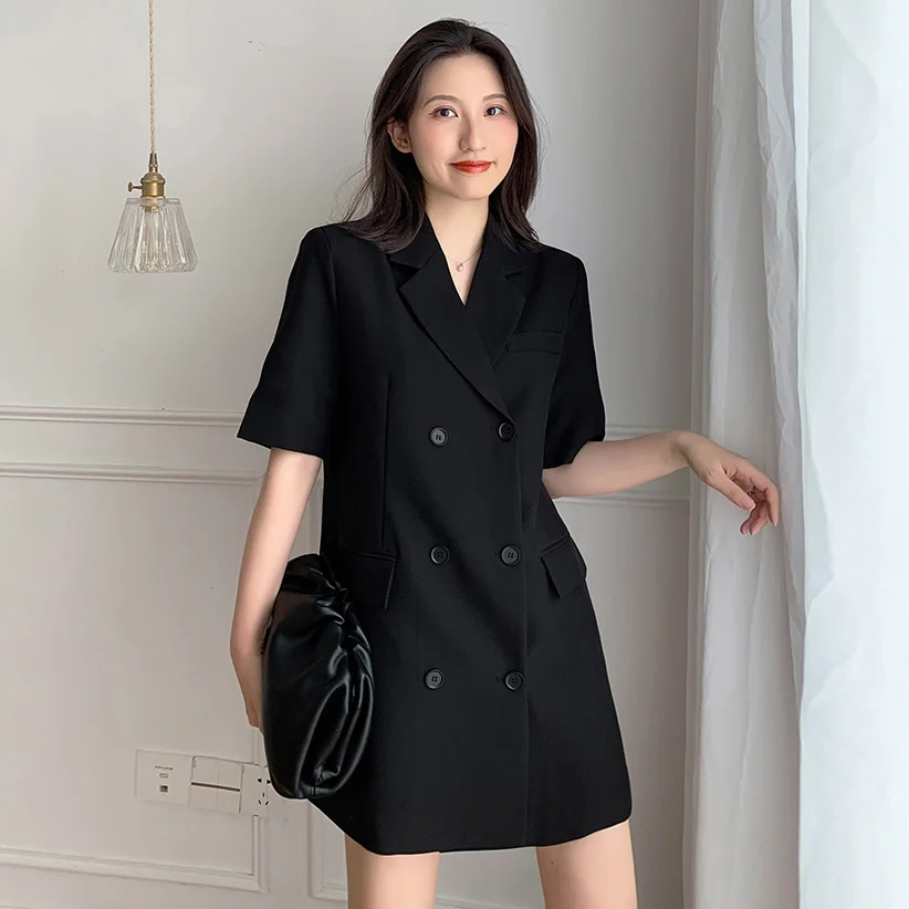 Fashion Short Sleeve Women Fitting Blazer Women Casual 2023 New Summer Casual Suits Double Breasted Chic Tops
Fashion Short Sleeve Women Fitting Blazer Women Casual 2023 New Summer Casual Suits Double Breasted Chic Tops