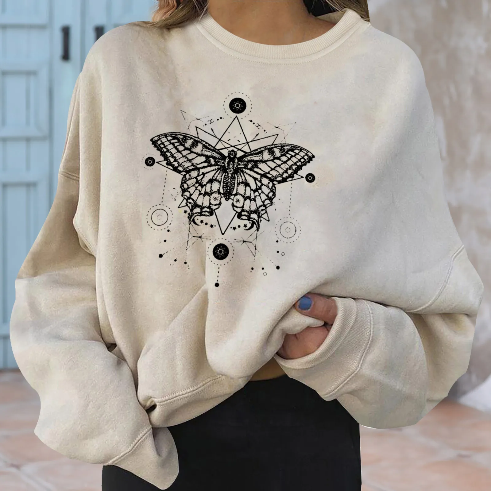 Zipper Sweater Neck Printed Round Sweatshirts Top Loose Casual Long Sleeve Womens Women's Womens Athletic Hoodies Pullover
Zipper Sweater Neck Printed Round Sweatshirts Top Loose Casual Long Sleeve Womens Women's Womens Athletic Hoodies Pullover