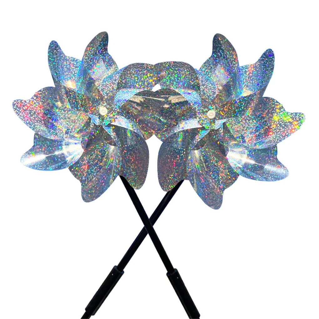 8 Leaves Bird Repellent Laser Windmill Bird Repellent Windmill Sparkly Silver Pinwheels Deterrent For Garden Party Lawn Decor
8 Leaves Bird Repellent Laser Windmill Bird Repellent Windmill Sparkly Silver Pinwheels Deterrent For Garden Party Lawn Decor