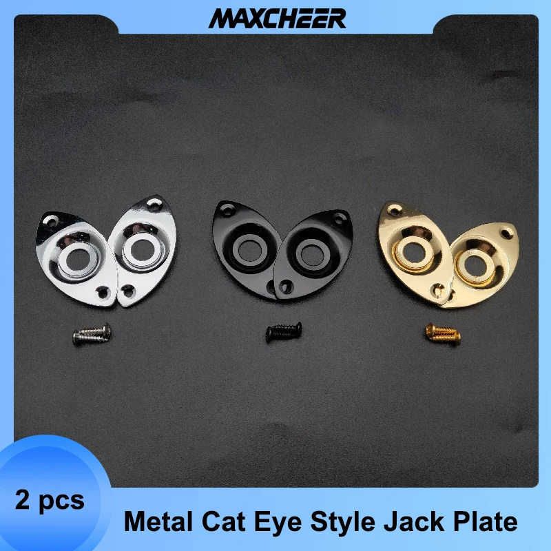 2pcs Metal Cat Eye Style Electric Bass Guitar Jack Socket Plates Black Gold Chrome Color
2pcs Metal Cat Eye Style Electric Bass Guitar Jack Socket Plates Black Gold Chrome Color