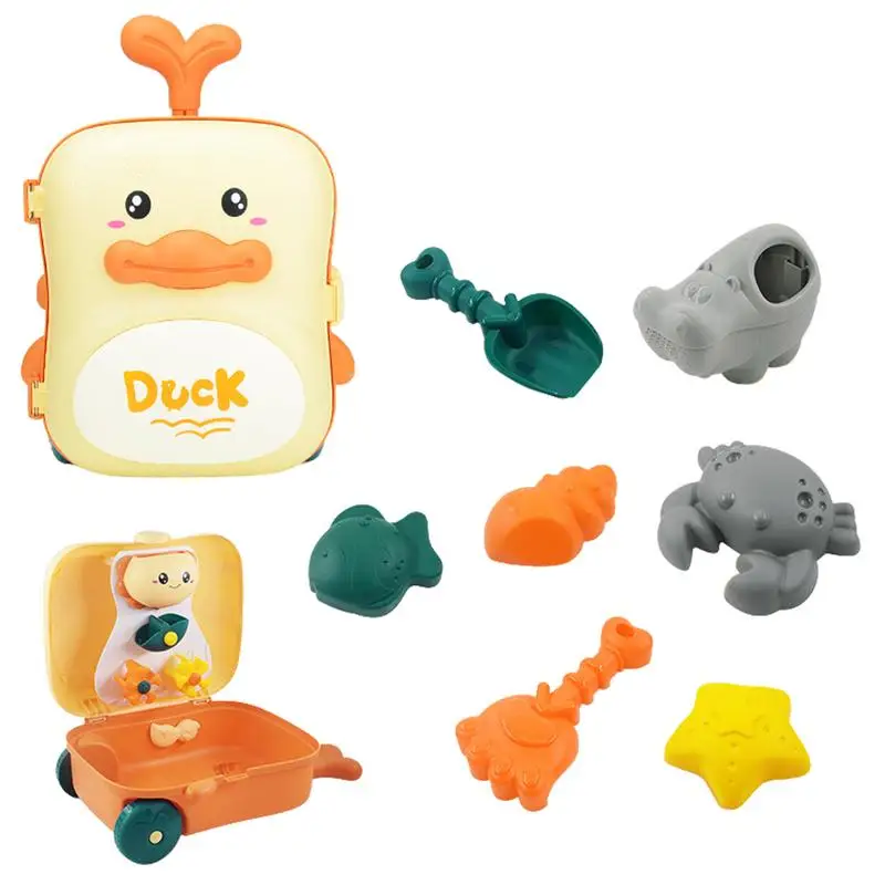 Trolley Case Sand Toy Kit Creative Summer Beach Toy Fun Kids Sand Beach Toy Includes Shovel Sand Molds Rake Watering Can
Trolley Case Sand Toy Kit Creative Summer Beach Toy Fun Kids Sand Beach Toy Includes Shovel Sand Molds Rake Watering Can