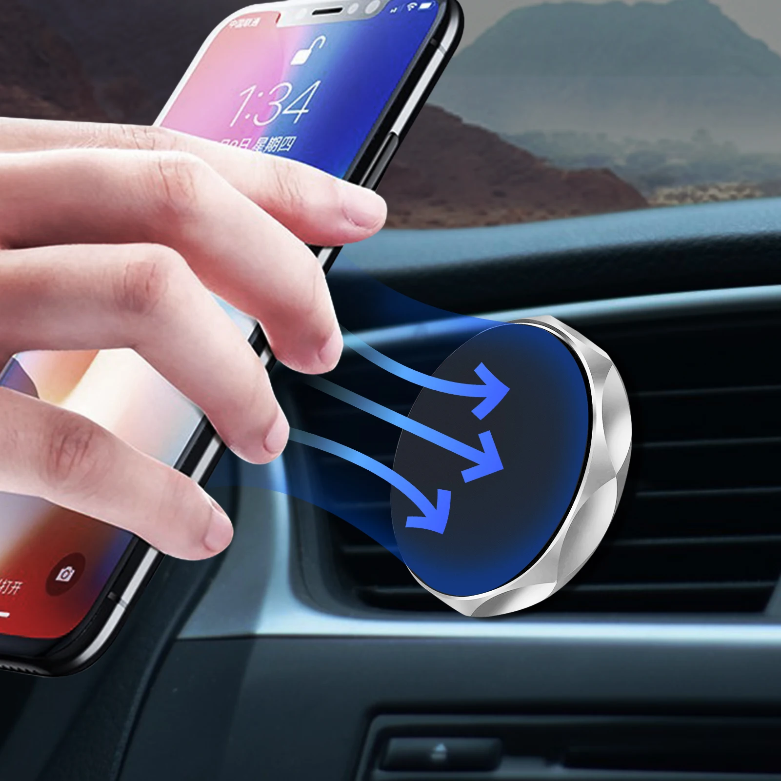 Magnetic Car Phone Holder 360 Rotation Air Vent Mount GPS Mobile Phone Holder Stand In Car Universal Metal Plates For All Cars
Magnetic Car Phone Holder 360 Rotation Air Vent Mount GPS Mobile Phone Holder Stand In Car Universal Metal Plates For All Cars