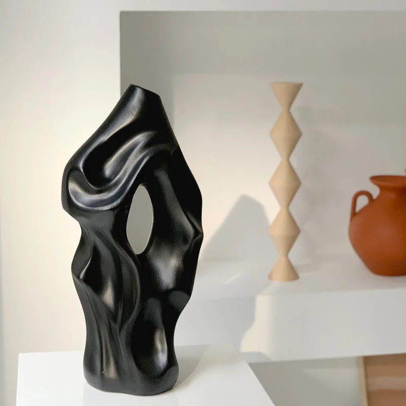 Черная креативная полимерная ваза для цветов, Европейское украшение для дома, ваза с сушеными цветами, центральные части стола, товары для к... 
Черная креативная полимерная ваза для цветов, Европейское украшение для дома, ваза с сушеными цветами, центральные части стола, товары для к...