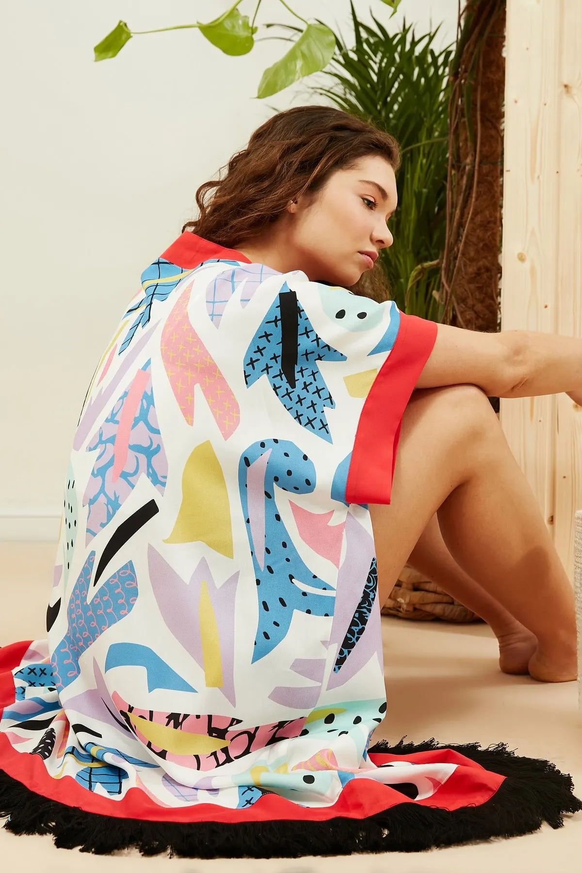 Women's Pareo Tasseled Kaftan Swimwear Cover Up Dress Sexy Tunic Suit Beachwear Female Beach Bikini Cover Loose Mini Dress
Women's Pareo Tasseled Kaftan Swimwear Cover Up Dress Sexy Tunic Suit Beachwear Female Beach Bikini Cover Loose Mini Dress