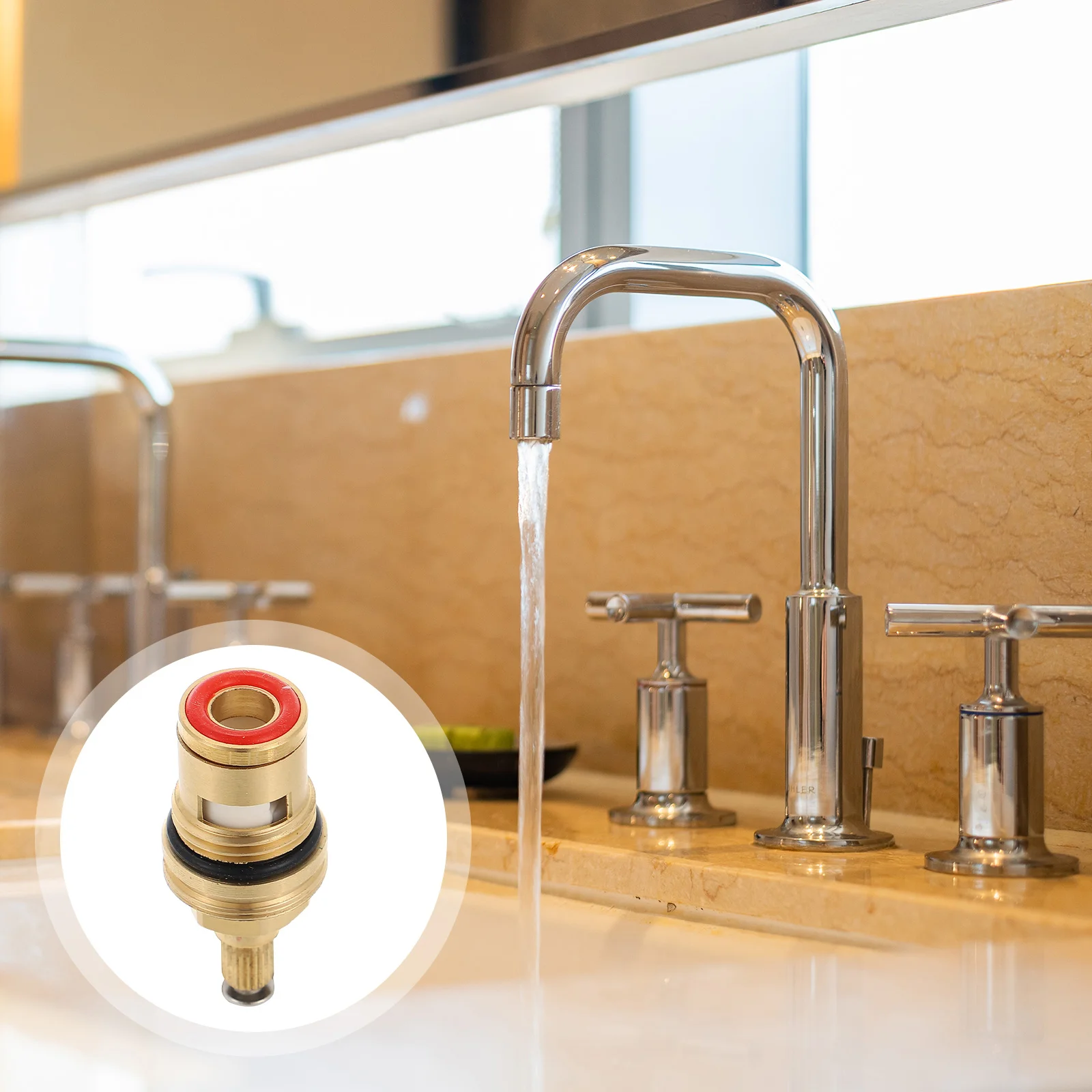 Core Replacement Tap Cartridge Ceramic Bathroom Accessories Water Parts Stem Hot Cold Hose Disc Cartridges Brass Connector
Core Replacement Tap Cartridge Ceramic Bathroom Accessories Water Parts Stem Hot Cold Hose Disc Cartridges Brass Connector