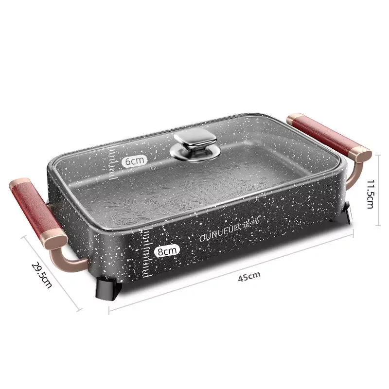 220V Eletric Hot Pot Non-stick Barbecue Grill Pan Non-stick Home Appliance Frying Pan Multi Cooker Fish Cooking Pot Machine
220V Eletric Hot Pot Non-stick Barbecue Grill Pan Non-stick Home Appliance Frying Pan Multi Cooker Fish Cooking Pot Machine