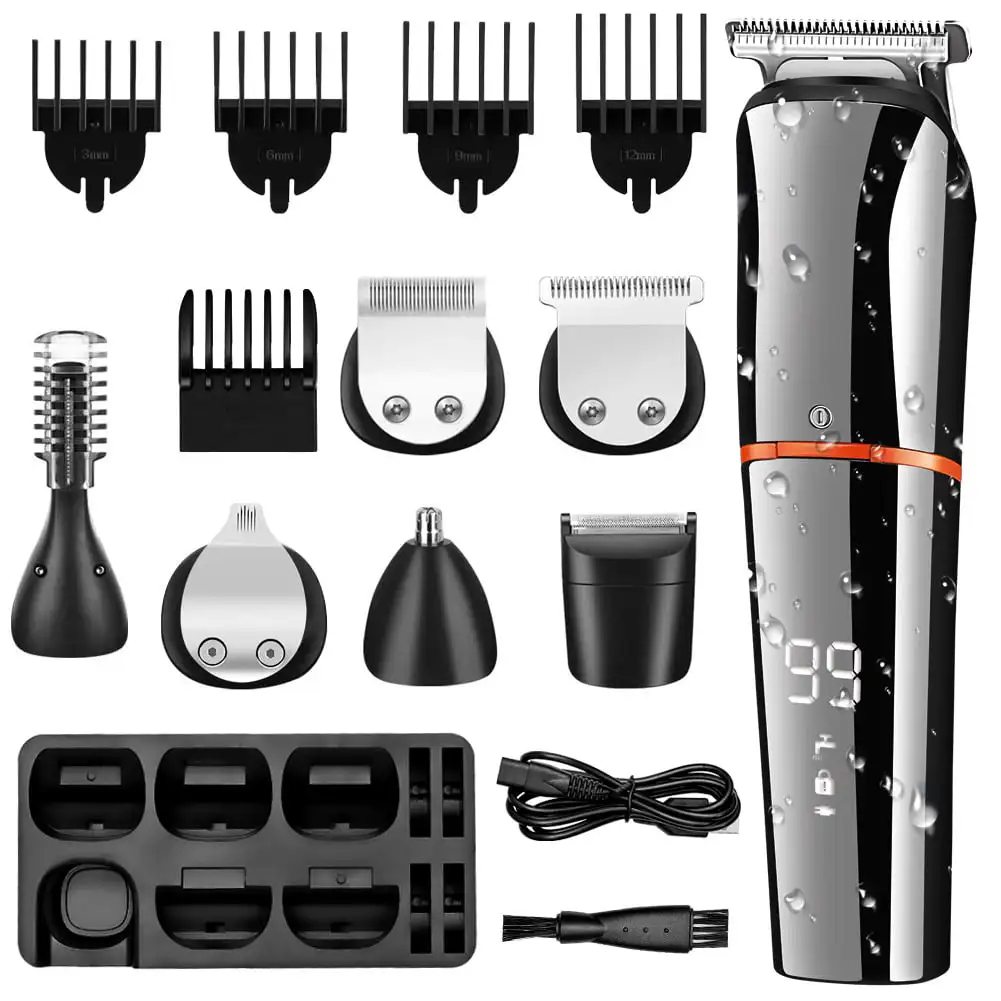 Beard Trimmer for Men Hair Clippers Body Mustache Nose Hair Groomer Cordless Precision Trimmer 6 in 1 Grooming Kit Waterproof US
Beard Trimmer for Men Hair Clippers Body Mustache Nose Hair Groomer Cordless Precision Trimmer 6 in 1 Grooming Kit Waterproof US