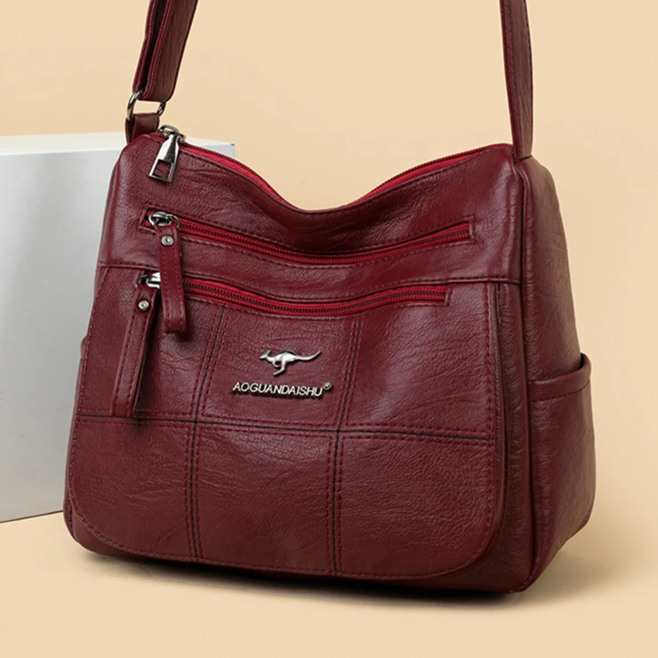 Soft Pu Leather Crossbody Bags for Women 2021 Luxury Handbags Women Bags Designer High Quality Shoulder Messenger Bag Sac A Main
Soft Pu Leather Crossbody Bags for Women 2021 Luxury Handbags Women Bags Designer High Quality Shoulder Messenger Bag Sac A Main
