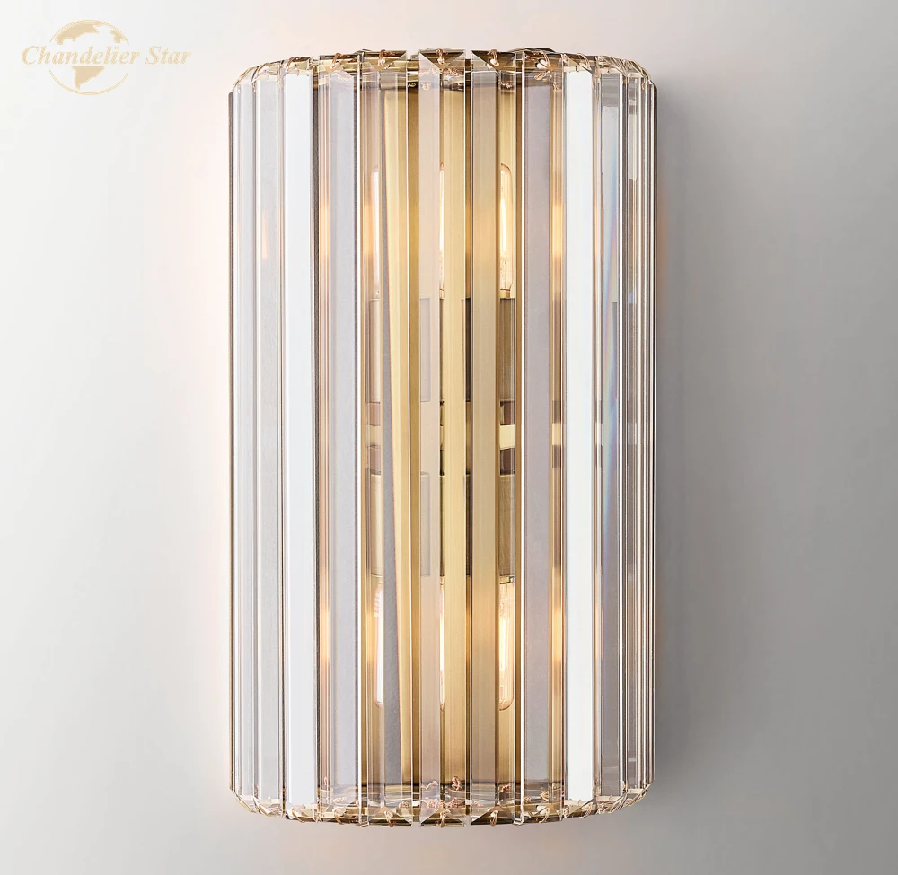 Elliana Crystal Sconce Modern Retro LED Clear Smoke Wall Lamps Lustre Bedroom Living Room Bathroom Corridor Indoor Lighting 
Elliana Crystal Sconce Modern Retro LED Clear Smoke Wall Lamps Lustre Bedroom Living Room Bathroom Corridor Indoor Lighting